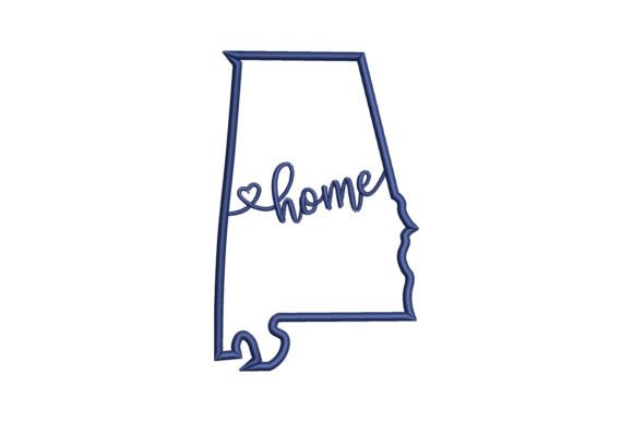 Alabama Home USA State Embroidery Design Review