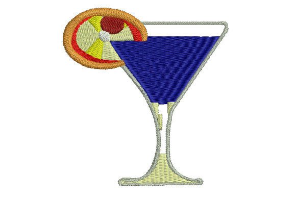 Blue Hawaii Served with Lemon Embroidery