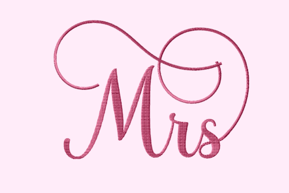 Charming Mrs Lettering Upright for Holiday Gifts