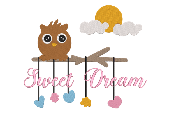 Cute Owl Sweet Dream for Charming Bed Decor