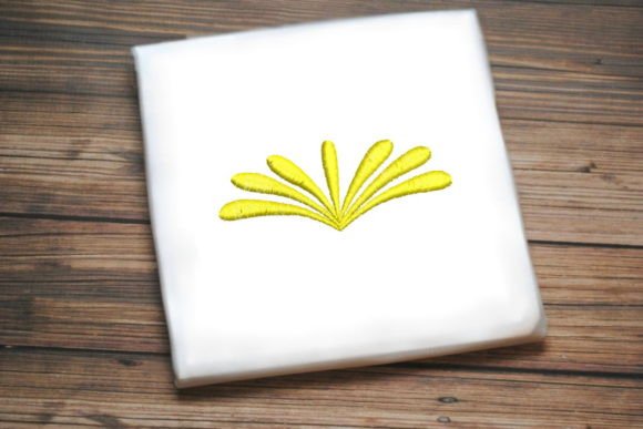 Elegant Yellow Flower: A Versatile Embroidery Design