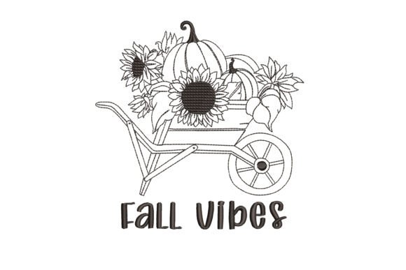 Embrace Autumn with Fall Vibes Embroidery