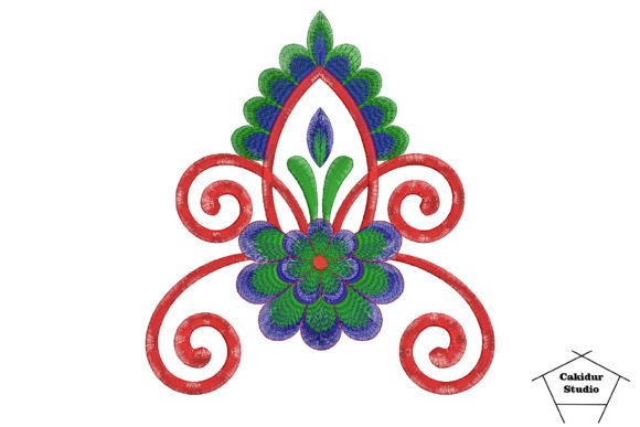Floral Vintage Lantern: A Charming Embroidery Design