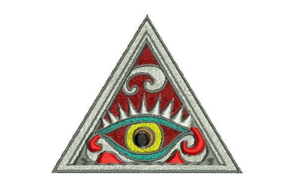 Modern Mystique: Illuminati Eyes in a Triangular Pyramid