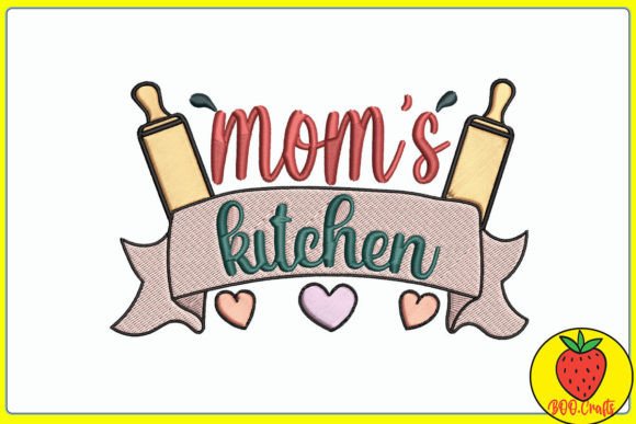 Mom's Kitchen Embroidery: A Charming Design for Your Projects