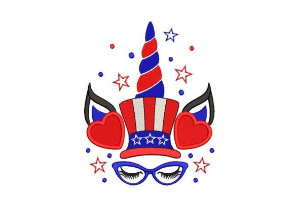 Patriotic Unicorn for 4th of July Sweatshirts