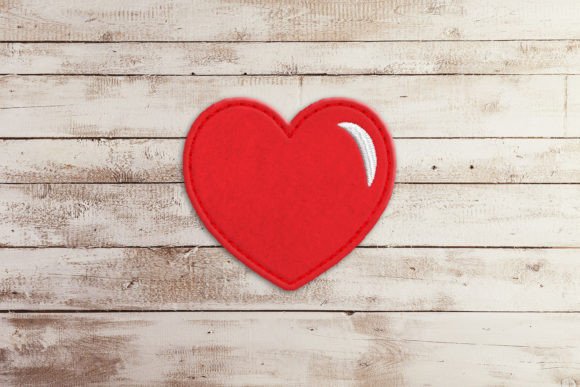Shiny Heart ITH Feltie: A Versatile Embroidery Design