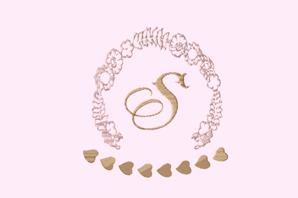Wedding Frame S Monogram: A Versatile Design for Merch